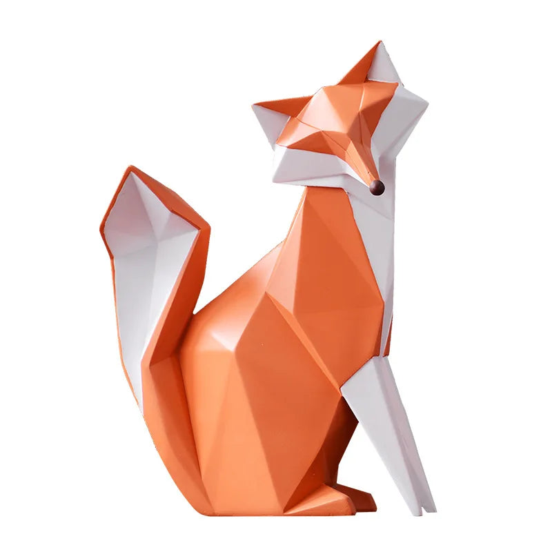 Simple Fox Light Luxury Baubles Modern Home Decoration Resin Crafts