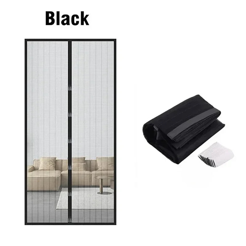 Magnetic Mesh Door Screen Curtain – Bug & Insect Barrier