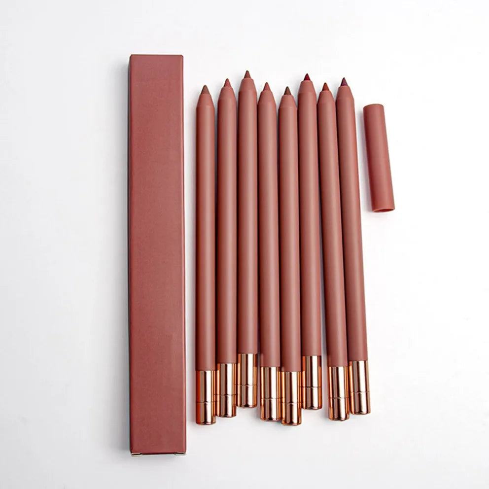 Vegan Matte Nude Lip Liner – Waterproof Long-Lasting Pencil