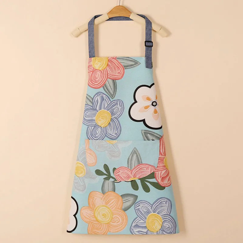 Aprons Fashion Cotton Fabric Waterproof Thickened Dirt Resistant