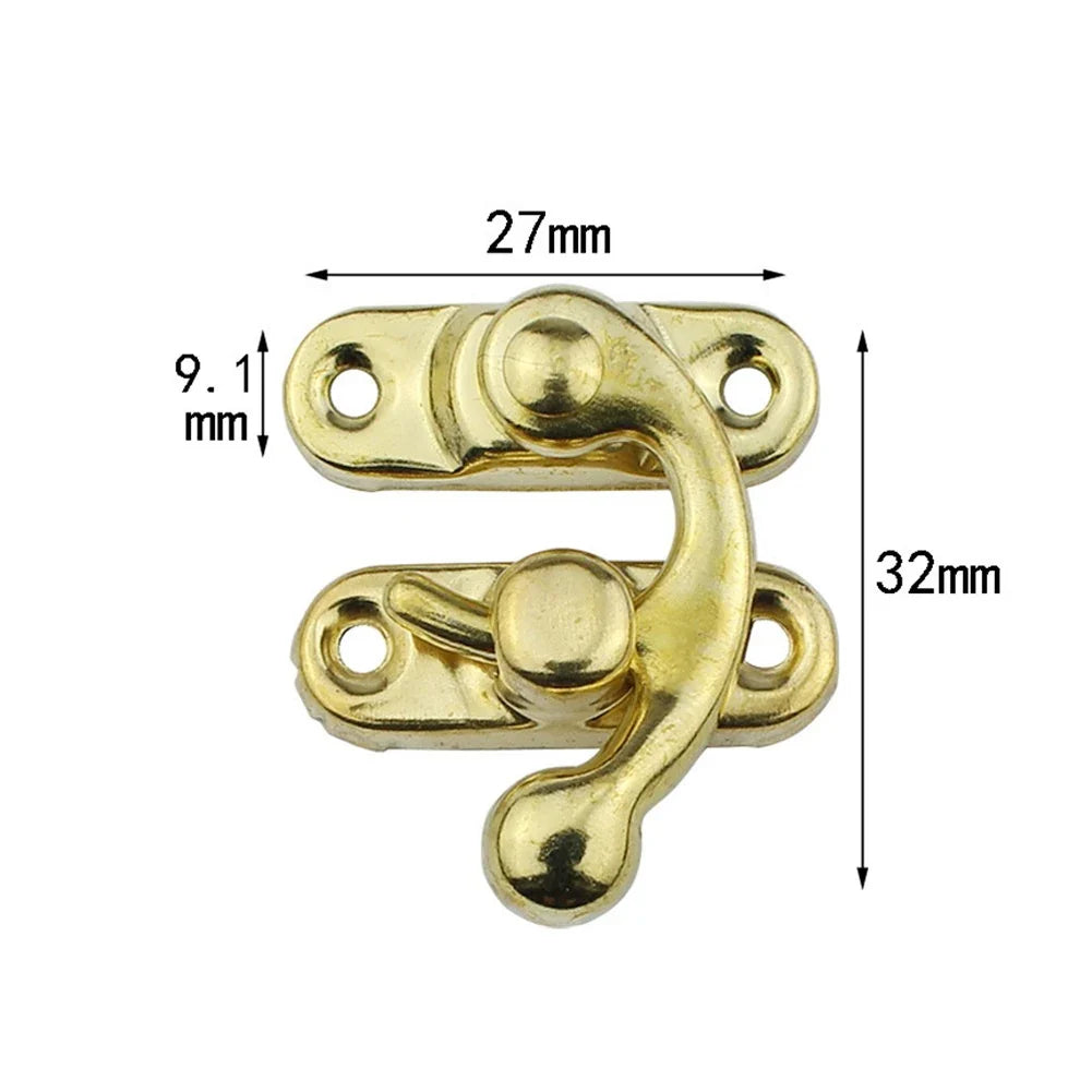 30-Pack Toggle Hasp Latch Clasps for Wooden Boxes – Gold, Bronze