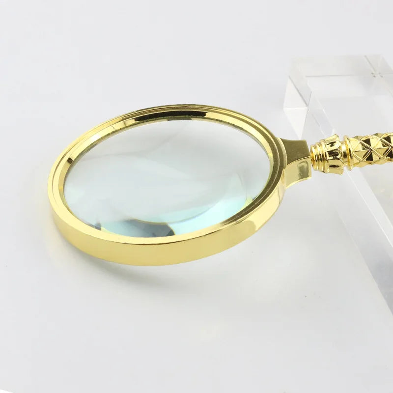 Gold Magnifying Glass Loupe – High Magnification & Keychain
