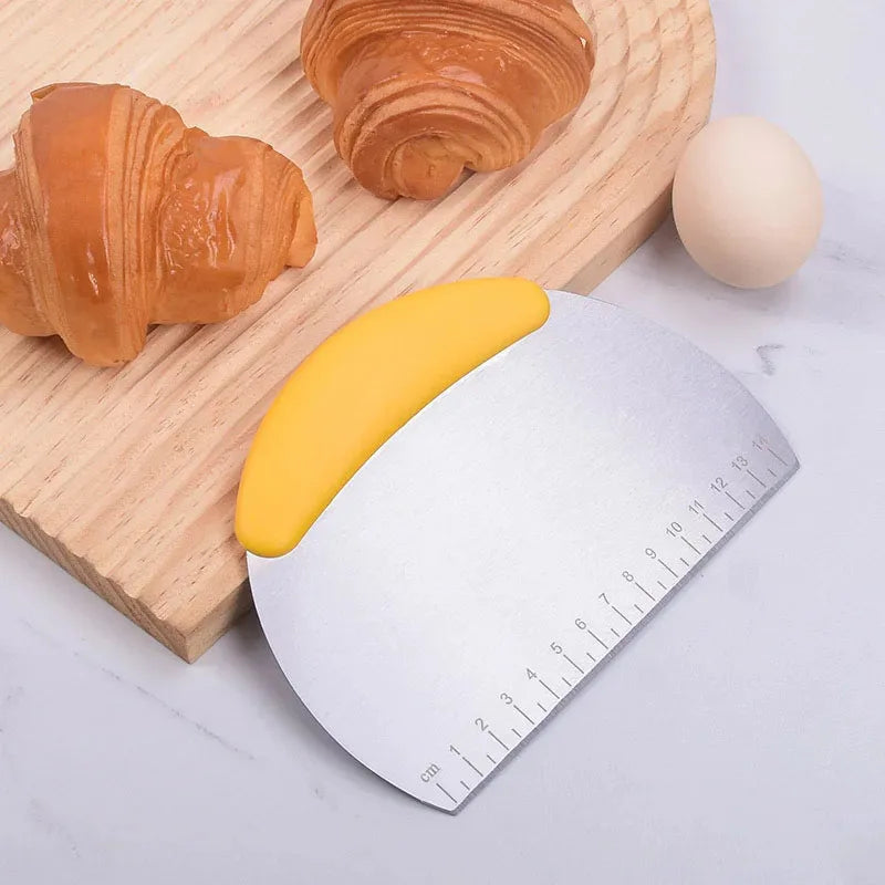Stainless Steel Dough Scraper & Pastry Cutter | Kitchen Baking Tool