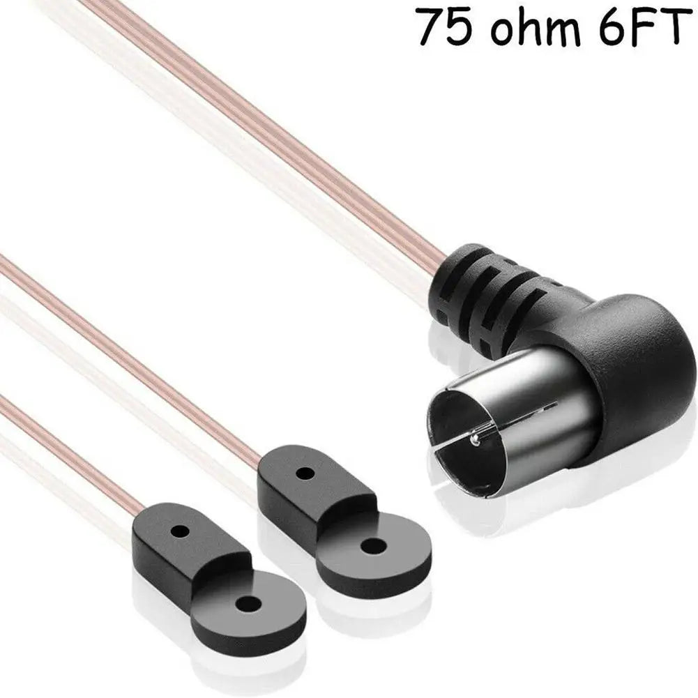 75 Ohm FM Indoor Dipole Antenna | 88–108MHz HD Aerial
