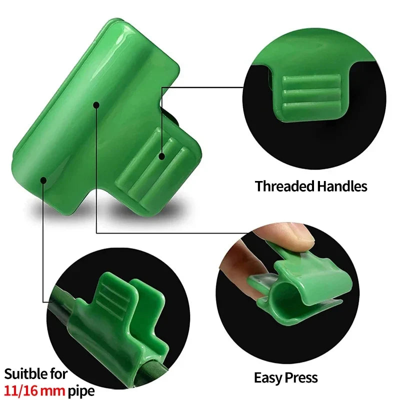 12-Pack Greenhouse Film Clamps – Hoop Pipe Tunnel Clips