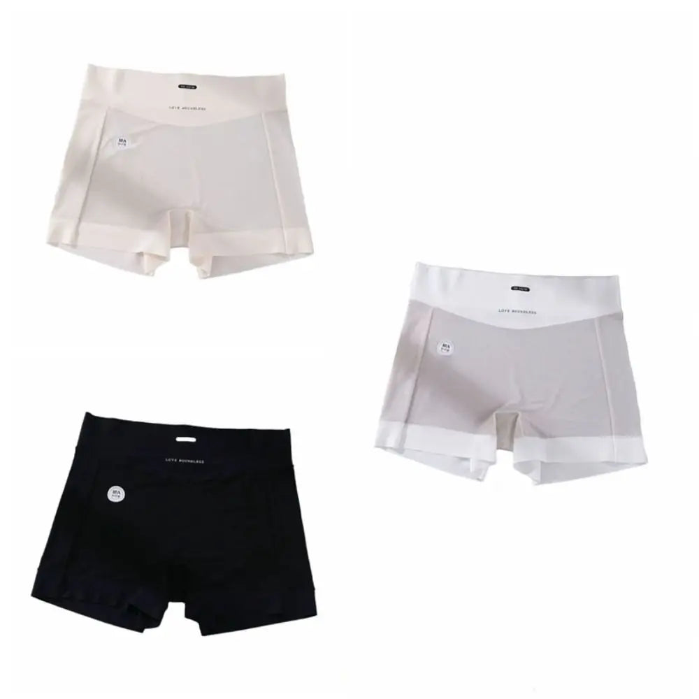 Women's Ice Silk Seamless Safety Shorts – Bamboo Fiber Panties