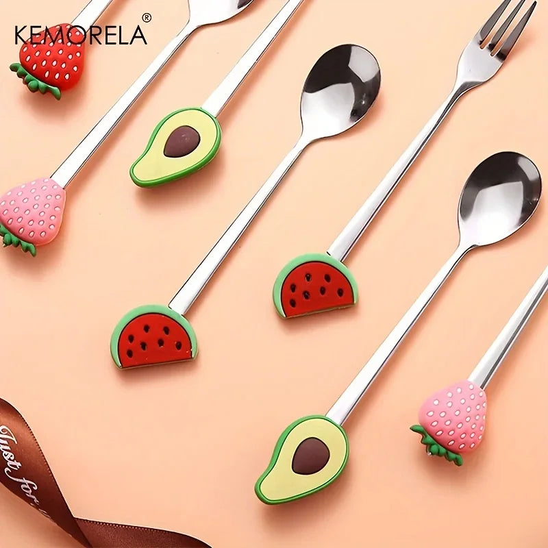 4-Piece Stainless Steel Cutlery Set – Spoons & Fruit Fork