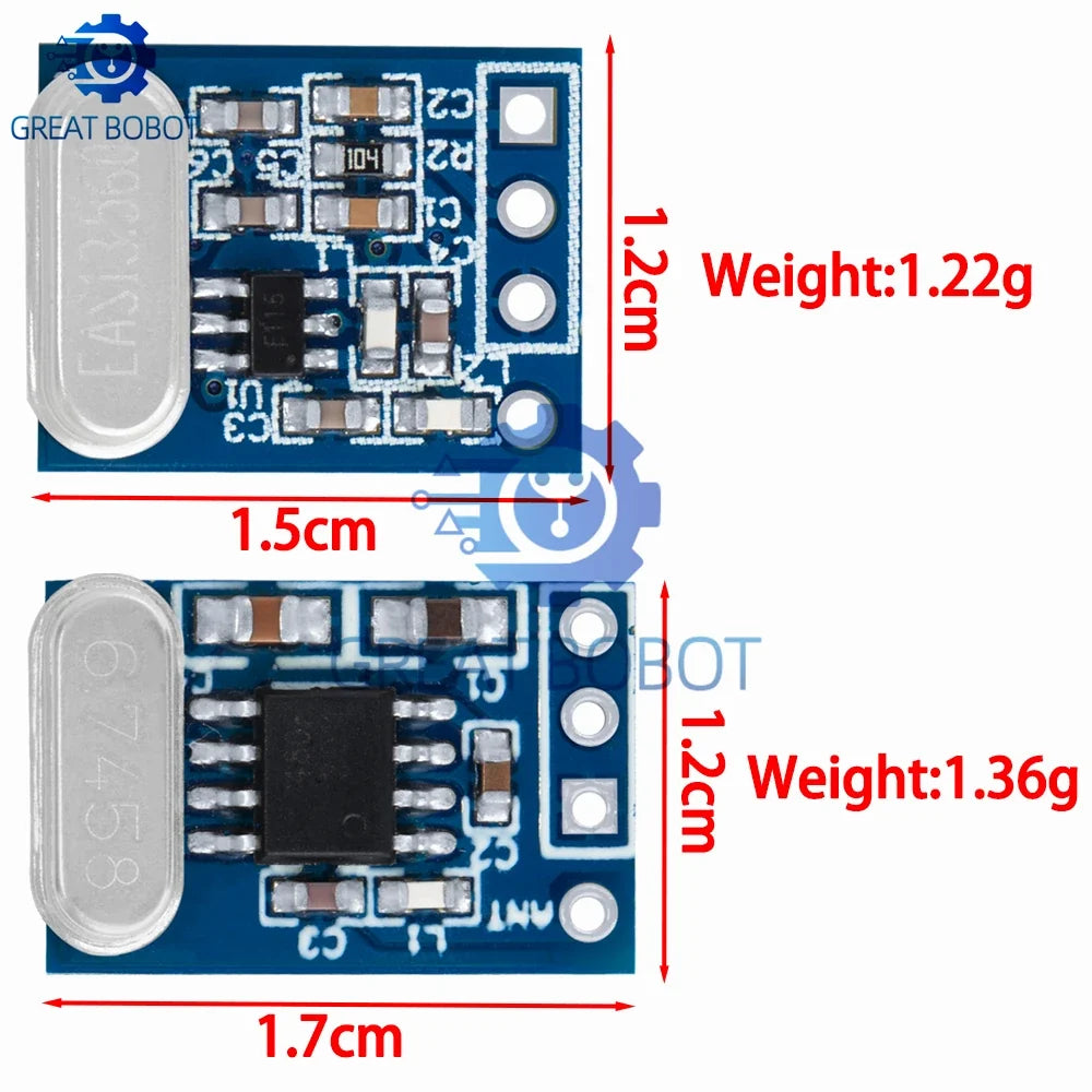 433MHz Wireless Transmitter Receiver Module SYN115 SYN480R Arduino