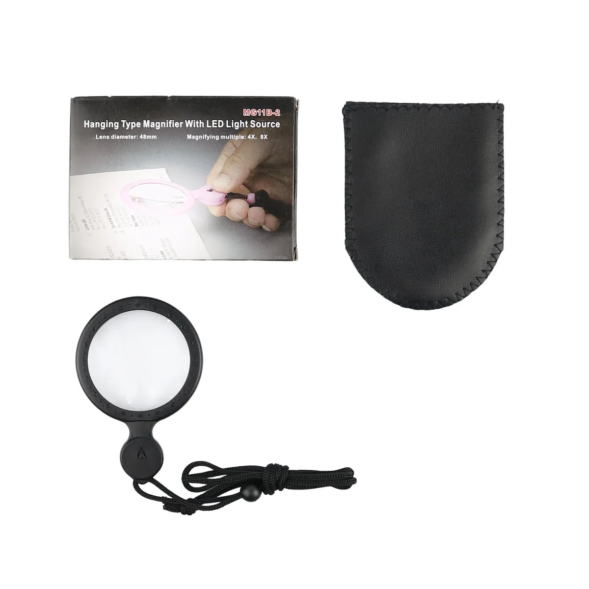 4X 8X Pocket Magnifying Glass – Jewelry Loupe & Monocle