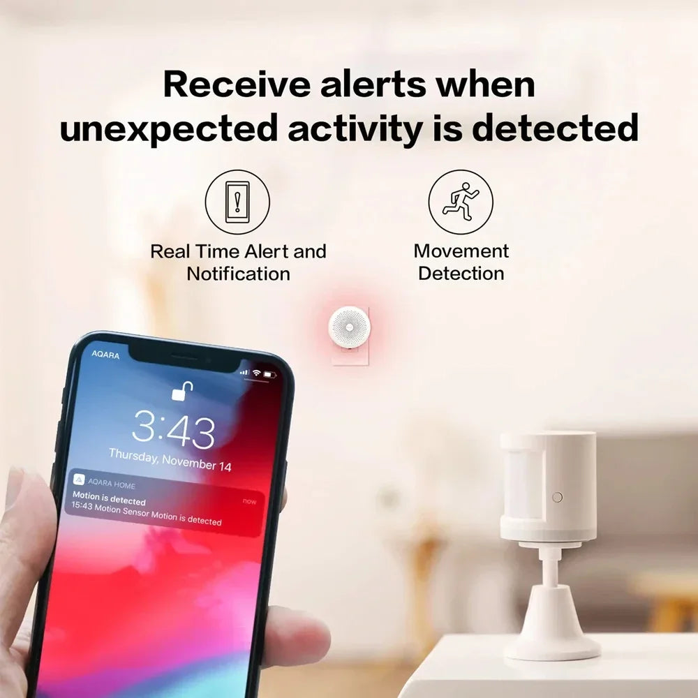 Aqara Human Body Sensor Smart Movement Motion Wireless Zigbee Work Mi