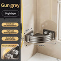 No-Drill Suction Cup Corner Shelf | Bathroom Storage Organizer