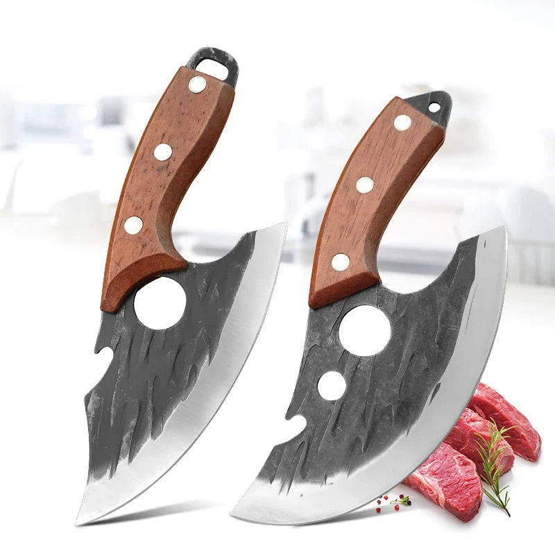 InLeung Hand-Forged Boning Knife – Meat Cleaver Chef Knife