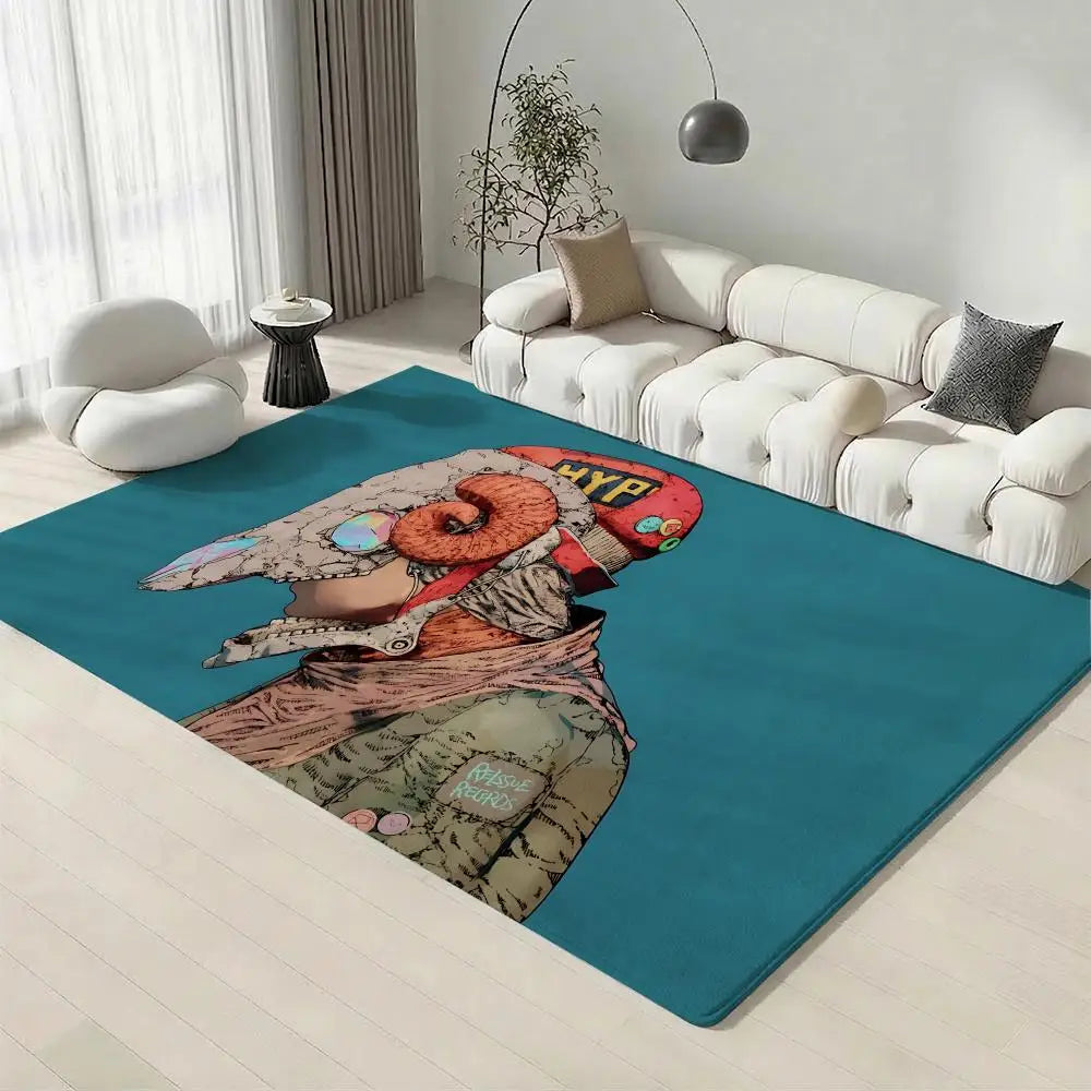 Kenshi Yonezu Flannel Floor Mat – Non-Slip Soft Indoor Rug
