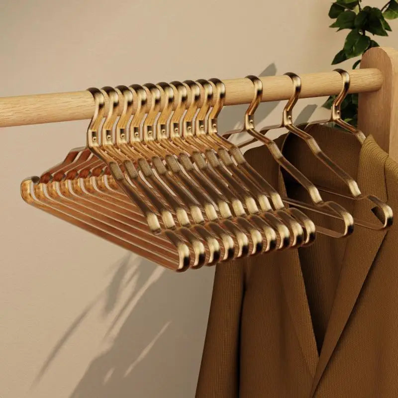 5-Pack Aluminum Anti-Slip Clothes Hangers | Closet Organizer