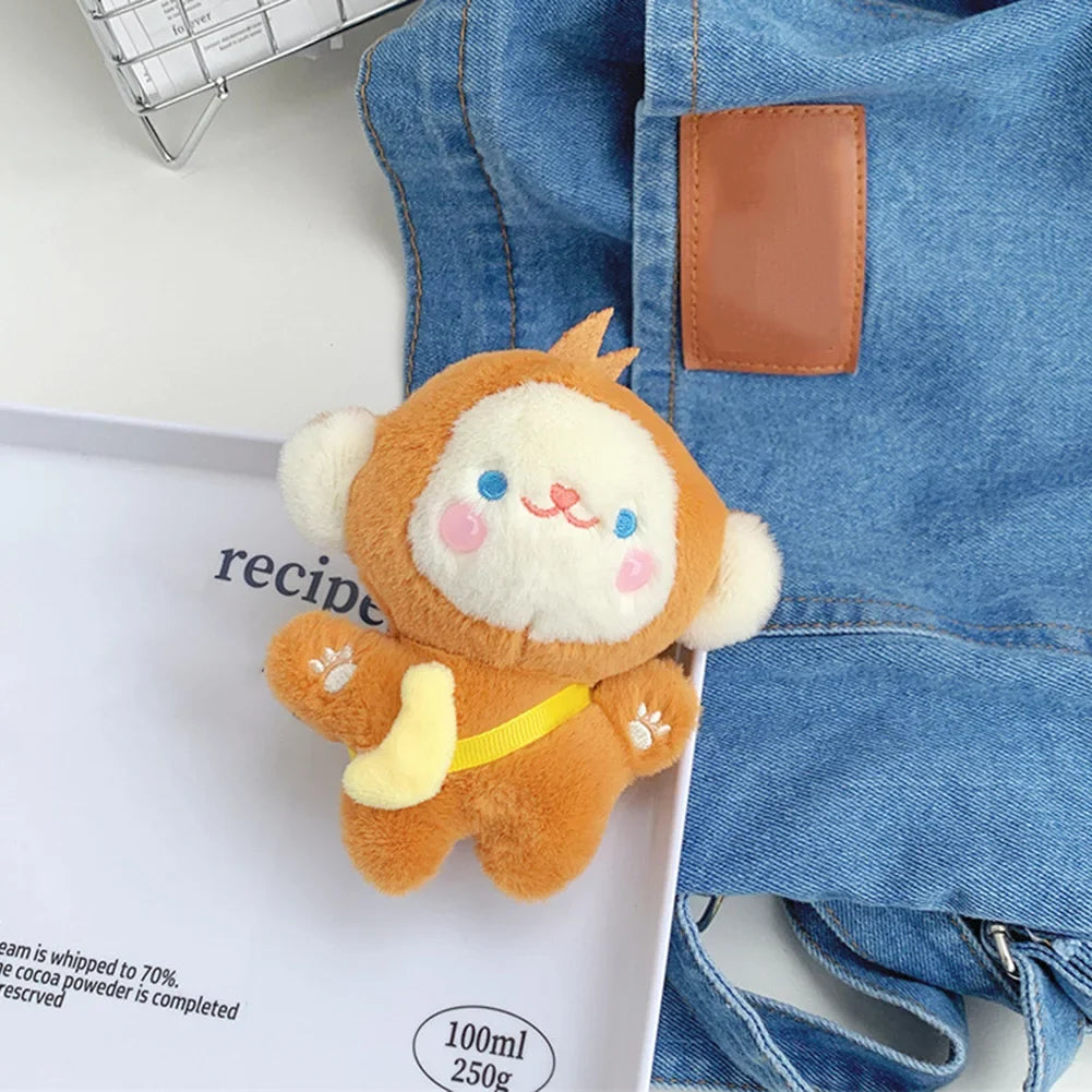 Cute Plush Monkey Keychain 12cm | Soft Stuffed Bag Charm