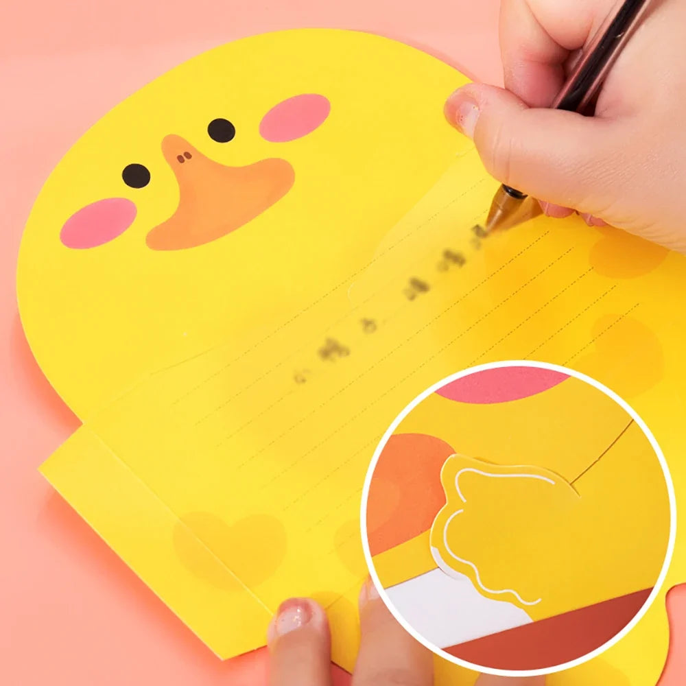 6 Sheets Korean Creative Festival Cartoon 3D Card Student Birthday