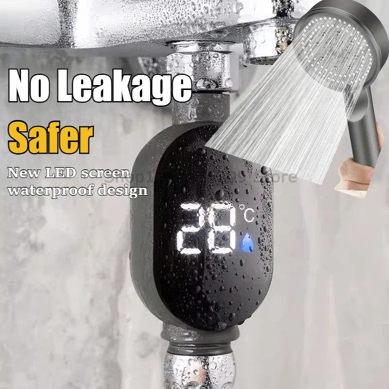 Digital LED Shower Thermometer | Tri-Color Water Temp Display