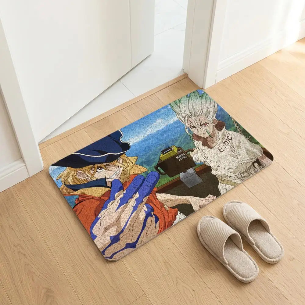 Diatomite Bath Mat – Quick Dry, Anti-Slip & Anime Design