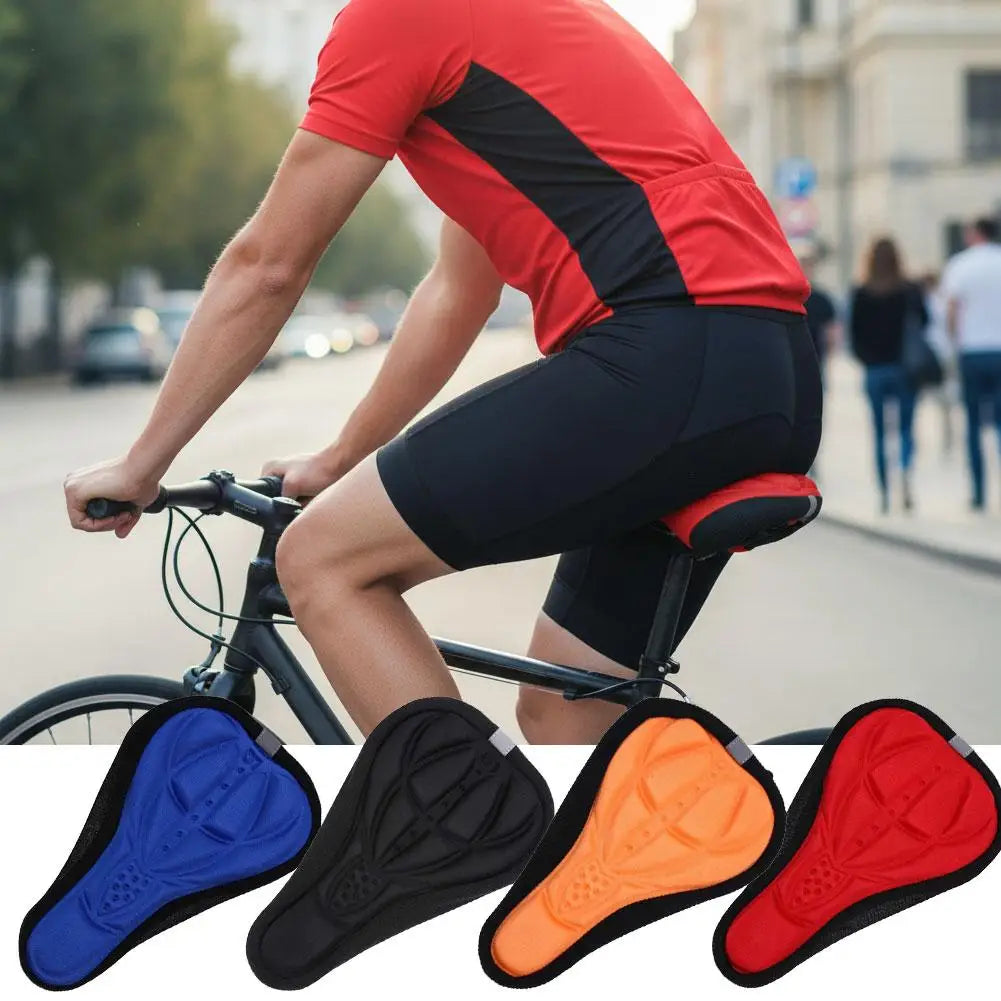 3D Padded Bike Seat Cover – Soft Foam Cushion for Road & MTB