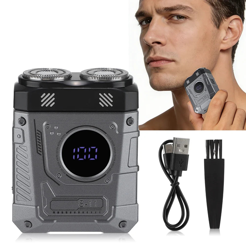 AFDEAL Mini Electric Shaver for Men | USB Rechargeable Travel Razor