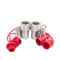 Hydraulic Quick Connect Coupler Set NPT 1/2" & 1/4" + Dust Cap