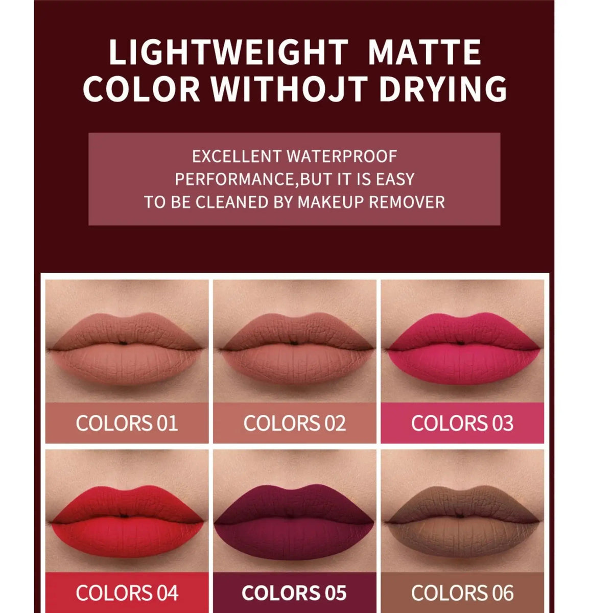 Handaiyan Matte Velvet Liquid Lip Glaze – Waterproof Lip Stain