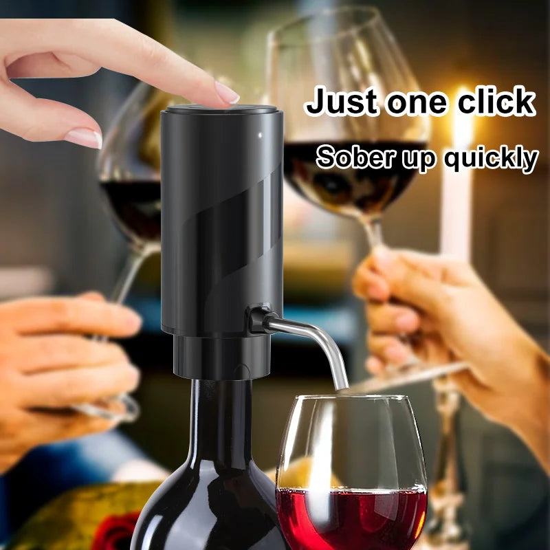 BALASHOV Electric Wine Aerator Dispenser – One-Touch Decanter