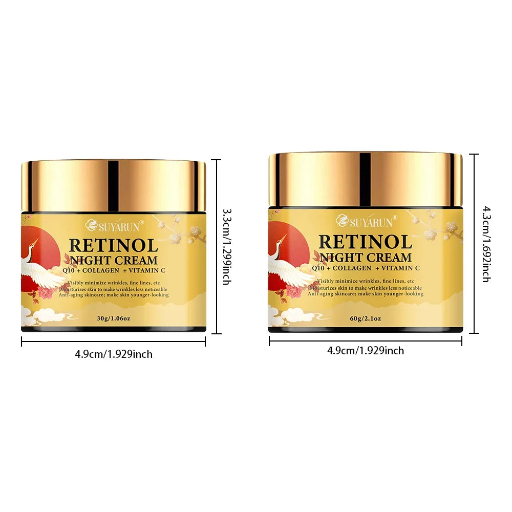 SUYARUN Retinol Night Cream – Niacinamide & Vitamin C Face Cream