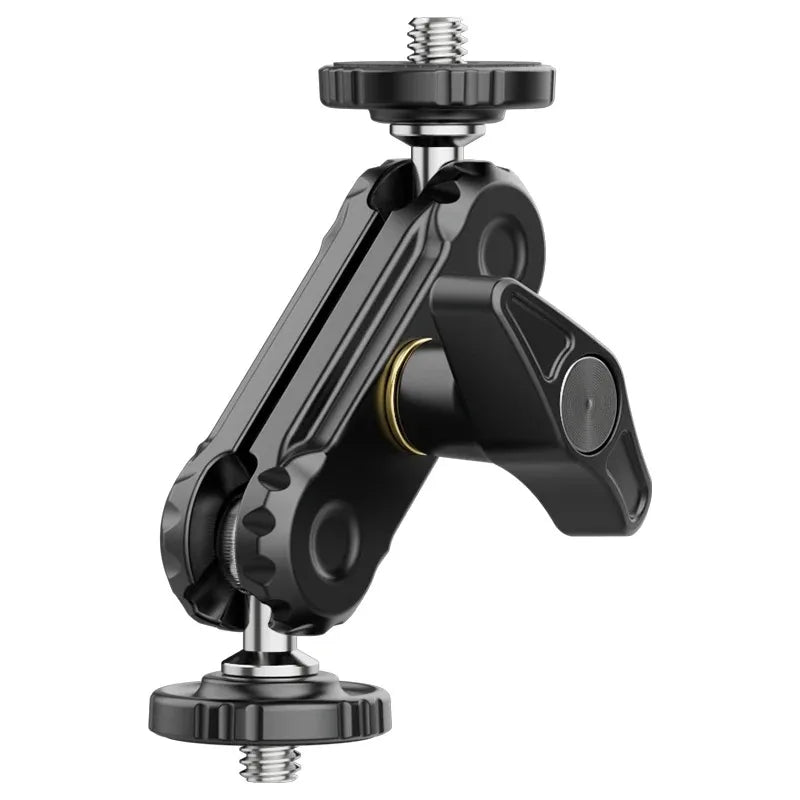 R102 Metal Magic Arm Double Ball Head 360° 1/4" Camera Mount