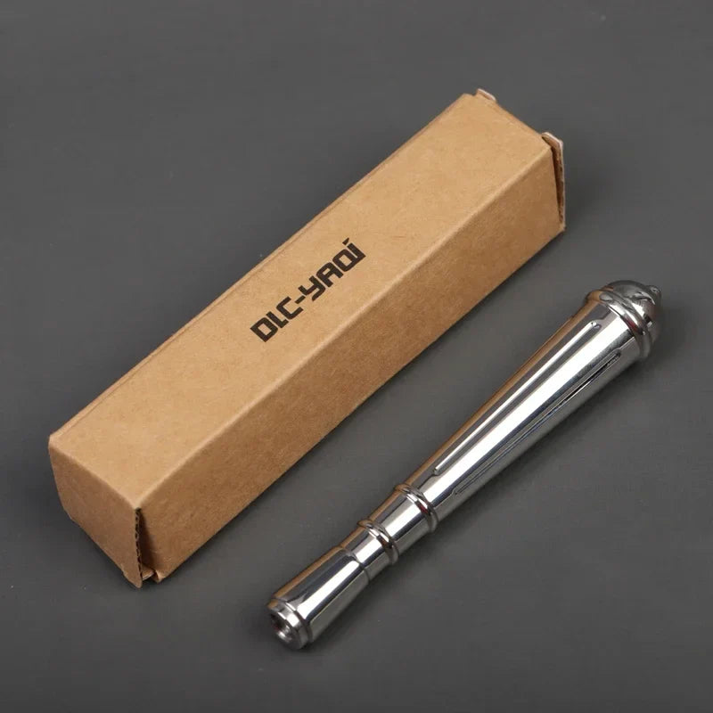 2026 Yaqi Men's Safety Razor Handle Teardrop Polished Stainless Steel