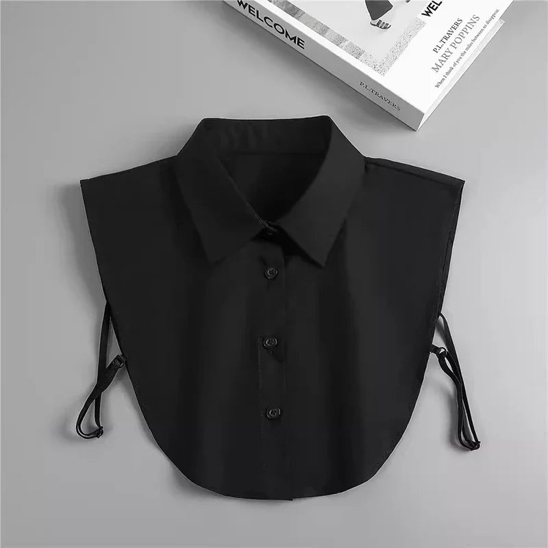 Detachable Fake Collar for Women – Cotton Lapel Insert