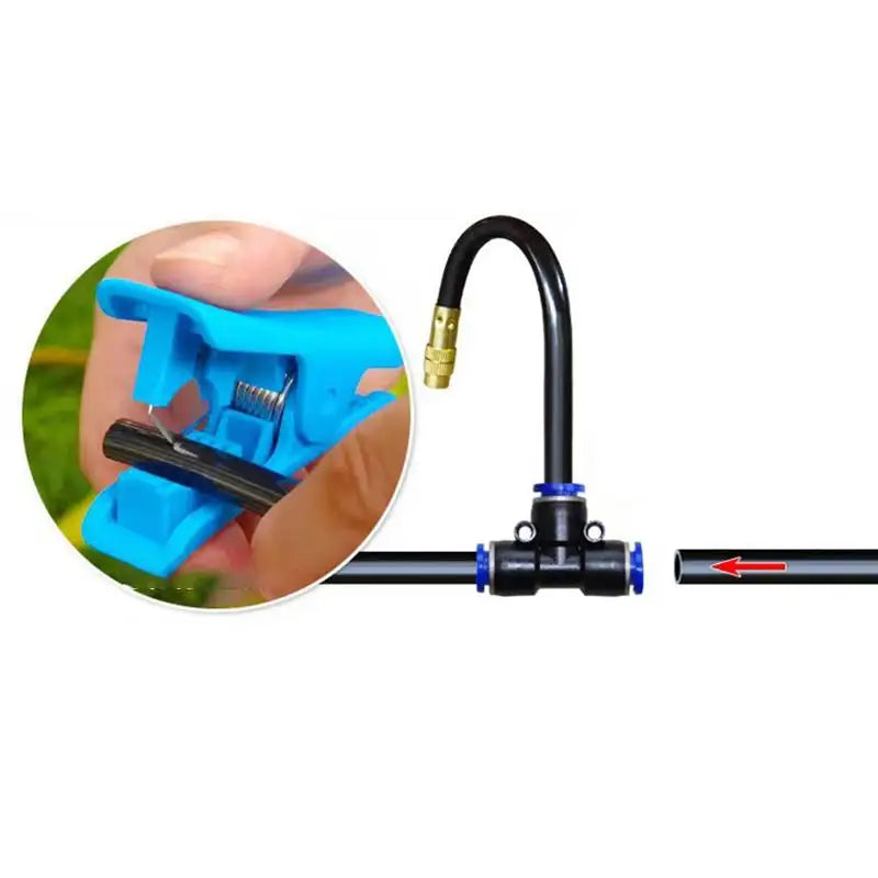 360 Bend Brass Misting Nozzle Quick Connect Garden Irrigation Auto