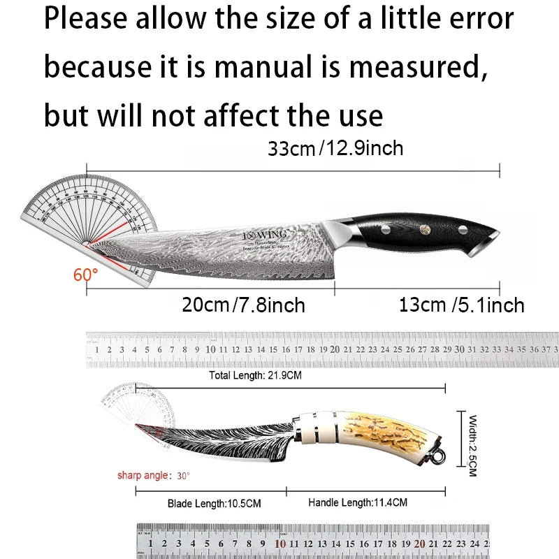 Damascus 67-Layer VG10 Chef Knife – Japanese Kitchen Knife