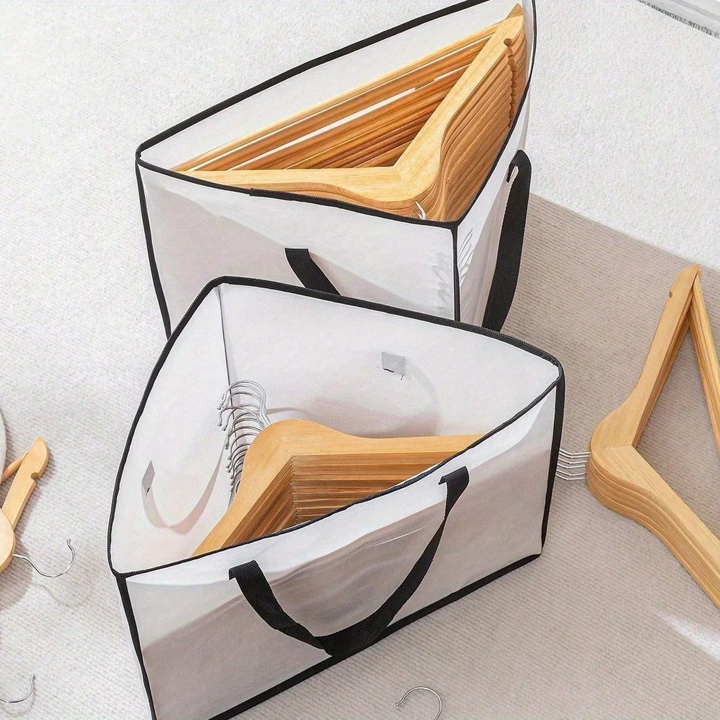 Clothes Hanger Storage Bag Organizer – Space Saving with Handles