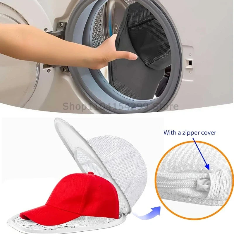 Baseball Cap Washer Rack – Machine Wash & Shape-Keeper Set