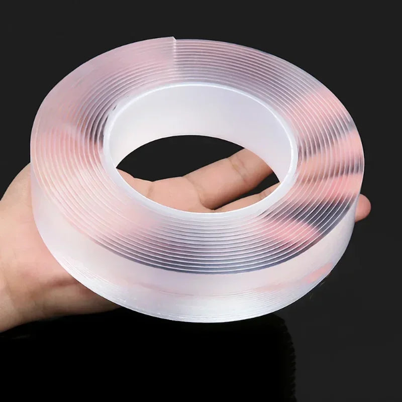 Nano Double-Sided Gel Tape – Transparent, Waterproof & Reusable
