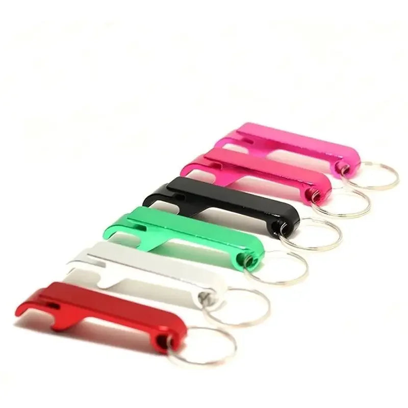 4-Pack Mini Bottle Opener Keychain – Aluminum, Colorful & Portable