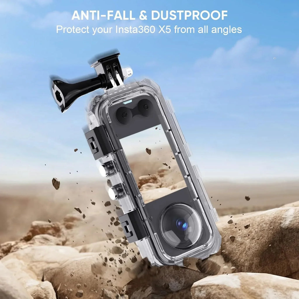 Insta360 X5 Invisible Dive Case – 60M Waterproof Housing