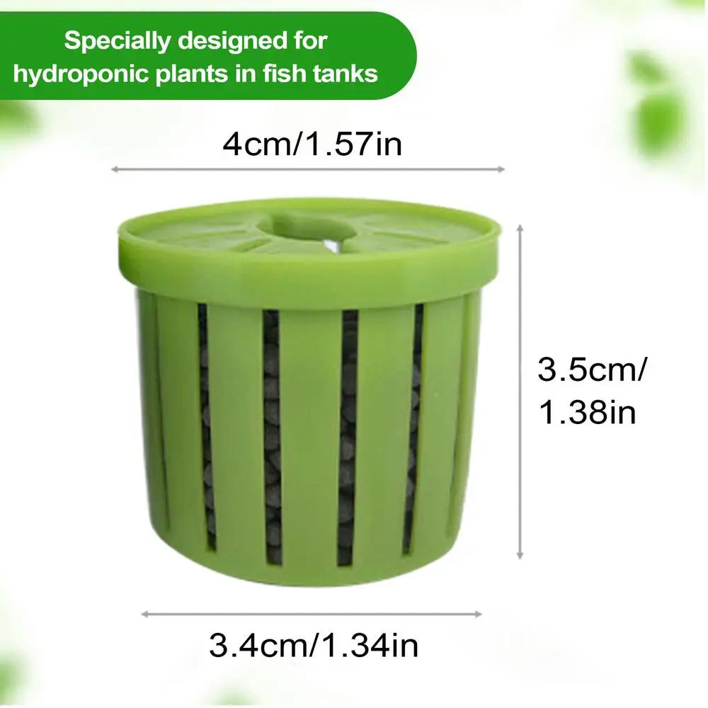 Aquarium Plant Holder Hydroponic Net Cup Basket – 4-Pack