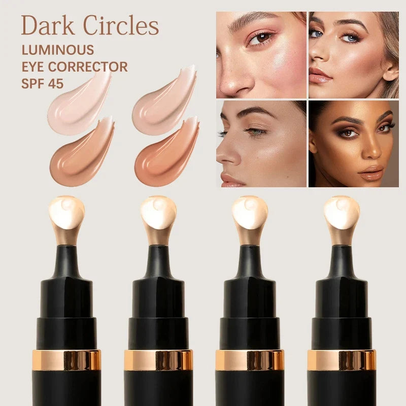 4-Color Luminous Eye Concealer – Brightening Liquid Makeup