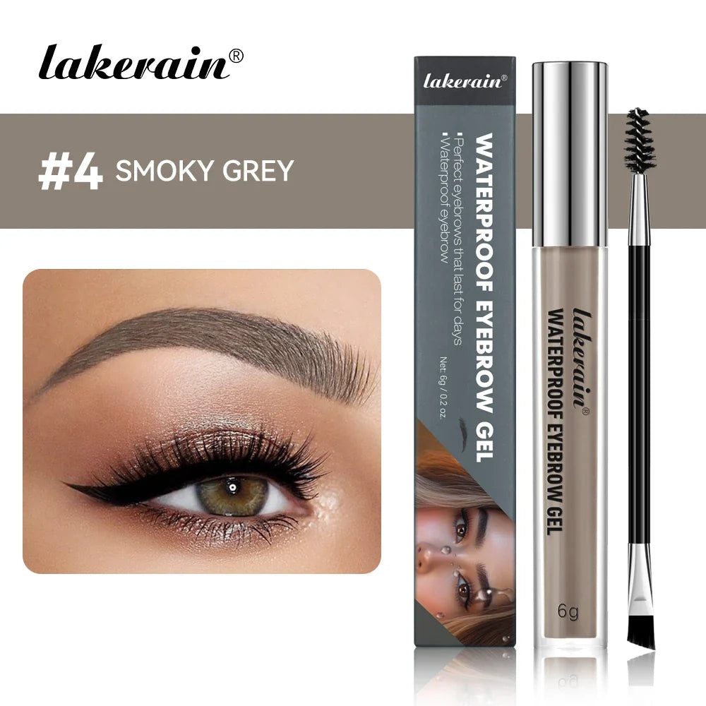 Lakerain 3D Waterproof Eyebrow Gel – 4 Colors, Long-Lasting