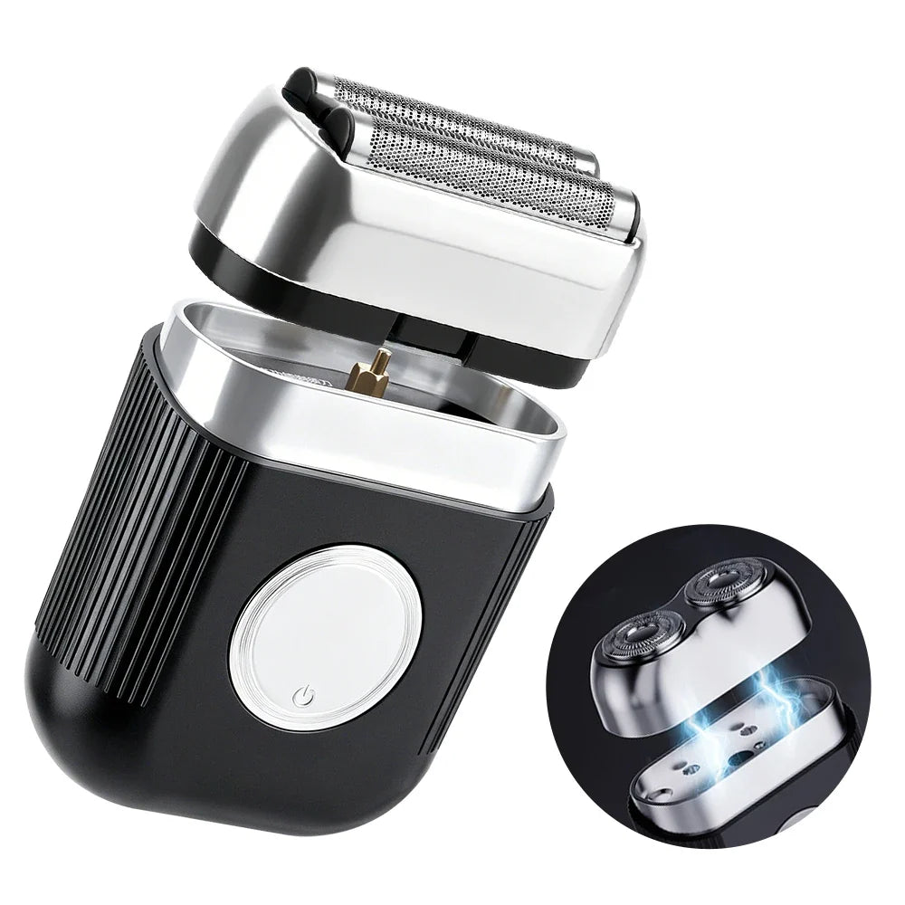 AFDEAL Mini Foil Electric Shaver for Men – 9000RPM Type-C