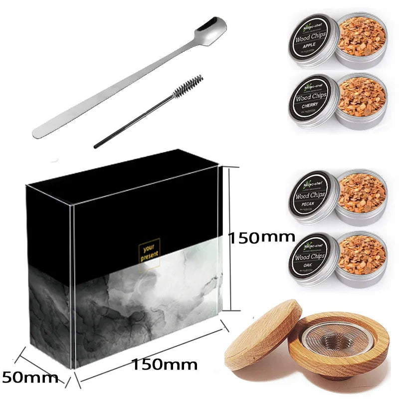 Whiskey Smoke Cocktail Accessories Smoking Wood Chips Cigar Lighter
