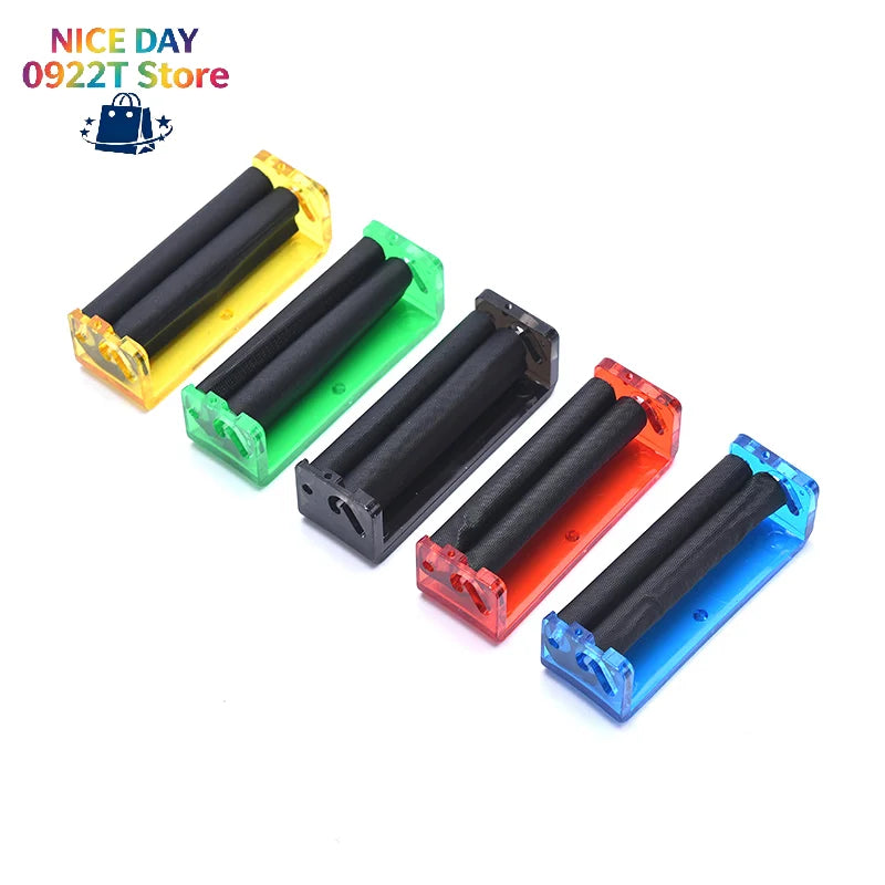 1 2 Easy Manual Cigarette Tobacco Roller Maker Rolling Machine Clear