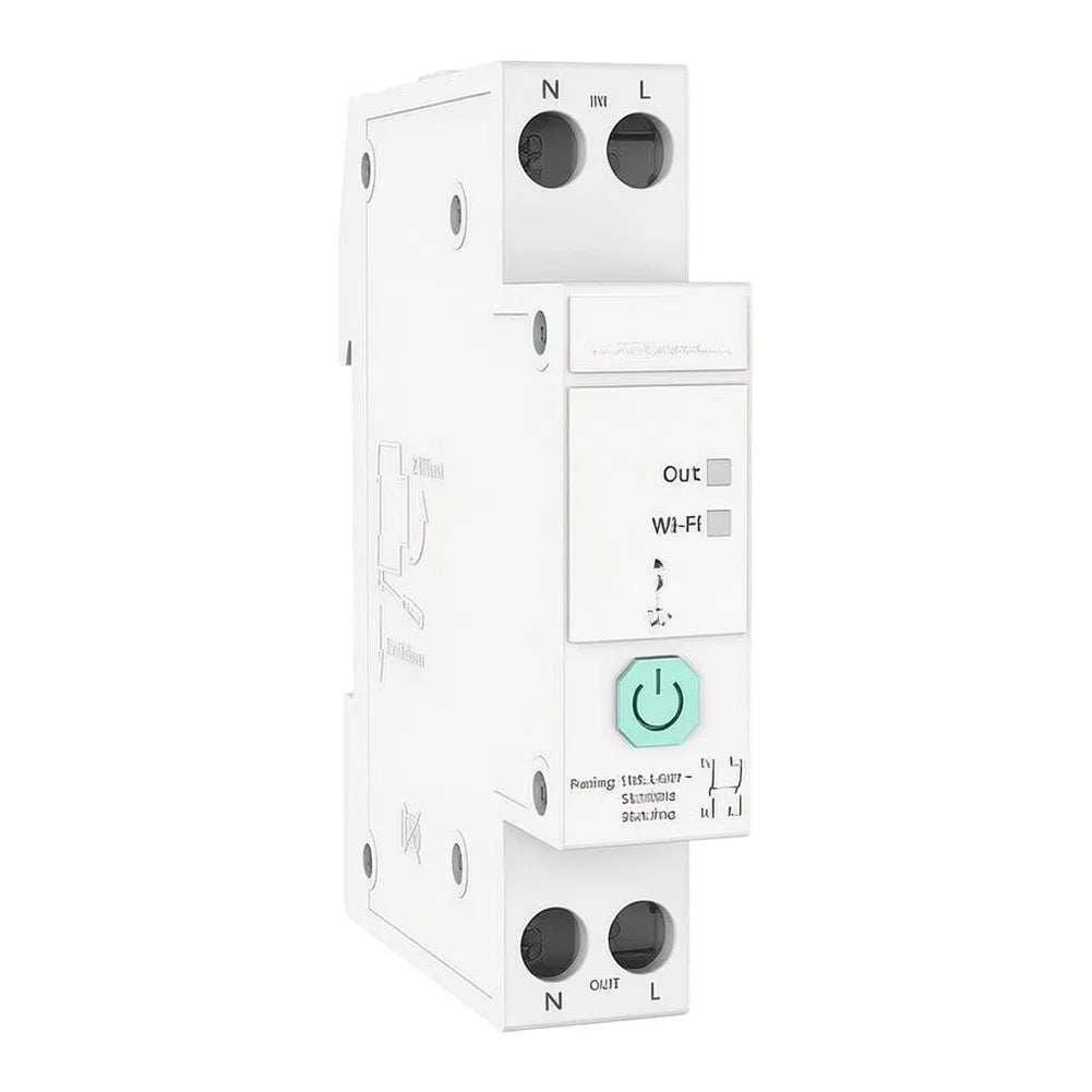 Smart Rail Switch 32A Zigbee 3.0 – Energy Monitor & Automation