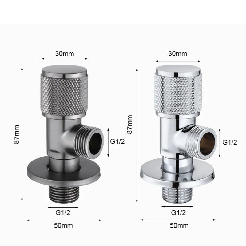 G1/2 Brass Triangle Stop Valve – Universal Water Inlet Valve