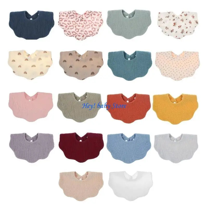 Baby Bandana Bib & Burp Cloth | Soft Cotton Drool Scarf 0-18M