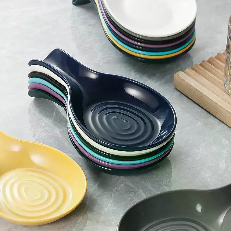 Large Ceramic Spoon Rest – Heat-Resistant & Dishwasher Safe