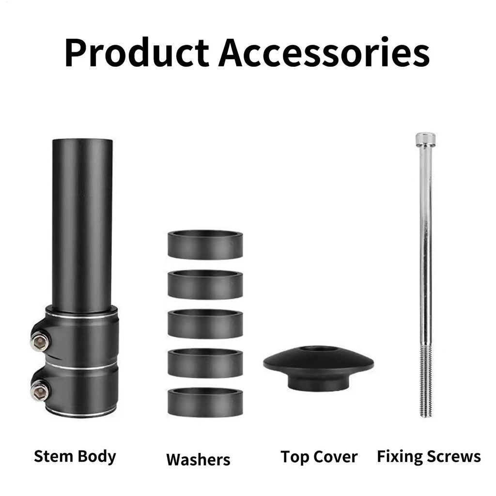 Adjustable Bike Stem Riser | Aluminum Alloy Handlebar Extender