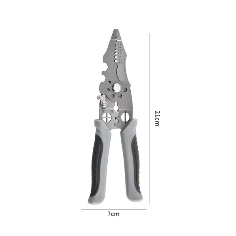 Wire Stripper Cable Cutter Pliers – Non-Slip Metal DIY Tool